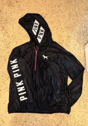 PINK Victoria’s Secret Half Zip Rain Jacket