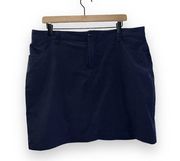 Women's Eddie Bauer Blue Short Lined Athletic Tennis Skirt size 14