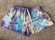 ASHBURY COTTON POCKETED TIE DYE SHORTS