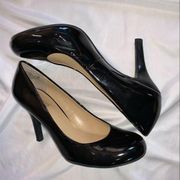 Nine & co black leather heels