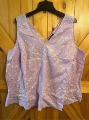 Lane Bryant Sleeveless Blouse size 22 NWT ￼(1438)