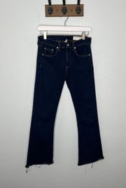 Rag & Bone 10 Inch Crop Flare Jeans in Rivington