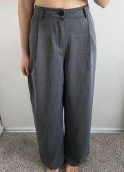 Gray Low Waist Trousers 