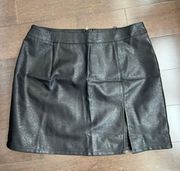 Leather Mini Skirt