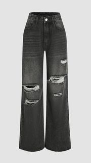 High Waist Straight Leg Jeans