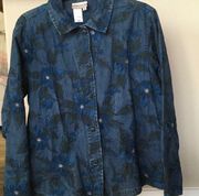 Coldwater CREEK DENIM TOP JACKET MED