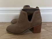 Taupe ankle booties