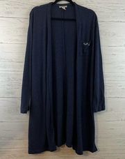 Madewell Blue Embroidered Robe Size M/L