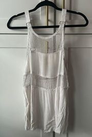 Free People Mesh White Top