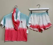 Women’s 3 Piece Ombre Pajama Set 4th of July Size XS NWT FLAW