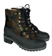 Schutz Camouflage Mid-ankle Combat Boots(Size 8.5B)