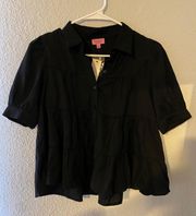Black Collar Shirt
