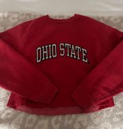 ohio state cropped crewneck 