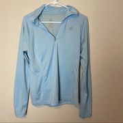 Adidas  light blue medium quarter zip pullover M