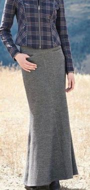 Peruvian Connection Skirt Kenmare Boho Lagenlook Wool Blend Maxi