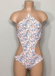 Rachel Pally Citrus Maze Monokini swimsuit. NWT