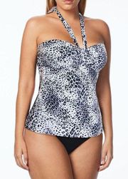 New. COCO REEF 5-way Animal print tankini 32/34C. Normally $89