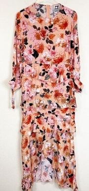 Jaase | Floral Tiered Ruffle Dress | Sz m