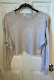 Brand Long Sleeve Crop