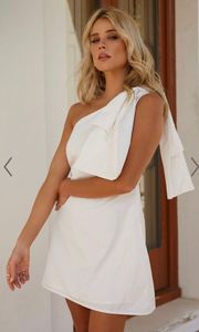 White One Shoulder Dress