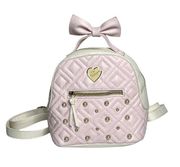 Betsy Johnson Mini Backpack Bag Bow Pink Pearls