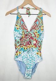 JOHNNY WAS Elena Twist One Piece Swimsuit NWT in Size Small