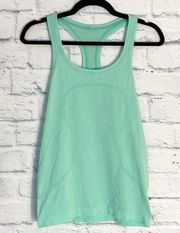 Lululemon  Swiftly wild mint green racerback tank