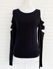 BOLD Elements cut out sleeves sweater top Size Medium