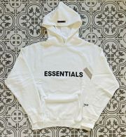 Essentials White Hoodie - Size Small