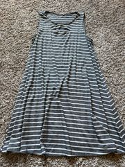 Gray Stripped Dress