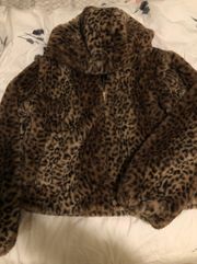 Fuzzy Leopard Jacket