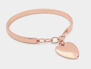NWT Mia bangle heart dangle bracelet in copper