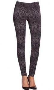 Joie gray/blacksnake print leggings sz S