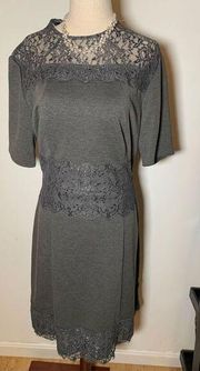 Donna Morgan size 12 gray stretchy dress