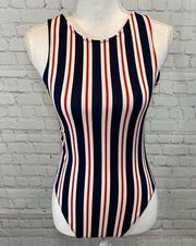 DIVIDED Striped Bodysuit