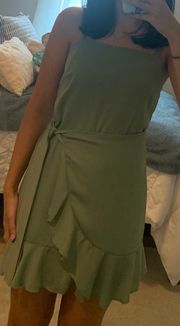 Green Wrap Dress