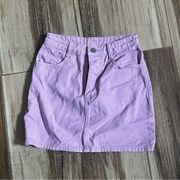 J. Galt purple lilac denim short skirt