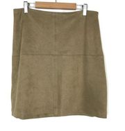 Artisan NY | Tan Faux Suede Mini Skirt