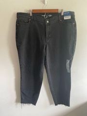 Old Navy OG High Rise Ankle Black straight Jeans NWT! PLUS Size 20