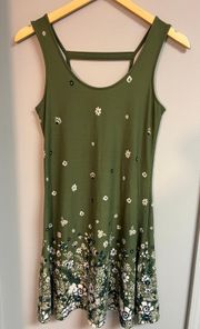 Green Floral Dress