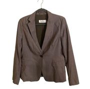 MaxMara Gray Single Button Blazer Size 14