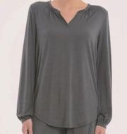 Barefoot Dreams Luxe Milk Jersey Namaste Lounge in Carbon