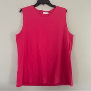 🦋 Magic MK Pink Sleeveless Tank Top Muscle Tee Spring Barbie 2XL XXL Casual