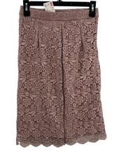 Uniqlo Pink Lace Pencil Skirt Midi Size Small New