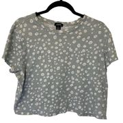 Juniors Flower Crop Top Shirt