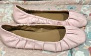 Sam & Libby pink faux leather flats size 10