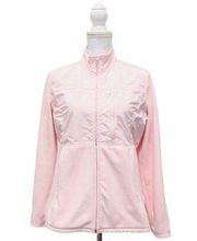 Tommy Hilfiger Women's Large Pink Zip Up Fleece Jacket