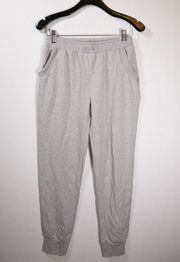 Summersalt Softest French Terry Mid Rise Ankle Crop Jogger Sweat Pants Wolf S