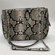 I.N.C INTERNATIONAL CONCEPTS FAUX SNAKESKIN SHOULDER BAG