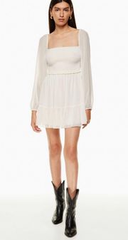 Tempest White Chiffon Mini Dress